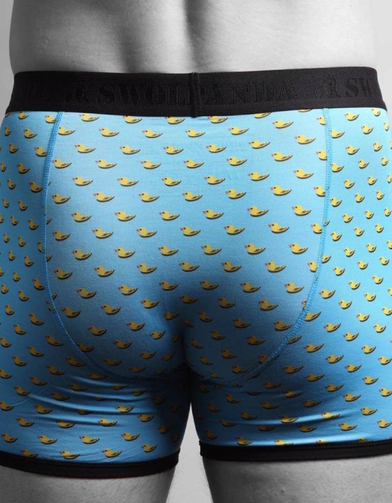 Ducks Bamboo Boxer Brief in Blue/black