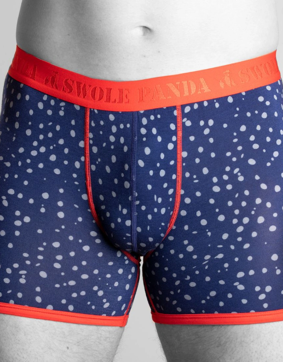 Grey Spots Bamboo Boxer Brief, Blue/orange, 4 of 3