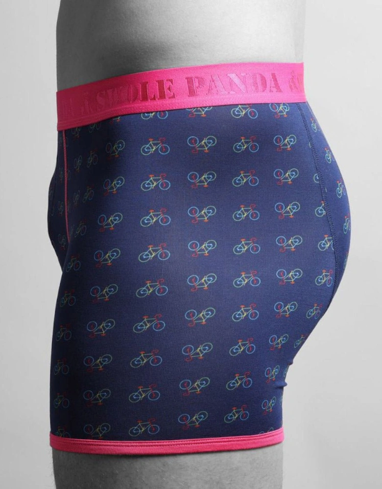 Bicycles Bamboo Boxer Brief, Blue/pink