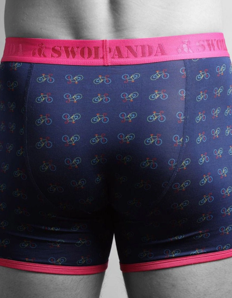 Bicycles Bamboo Boxer Brief, Blue/pink