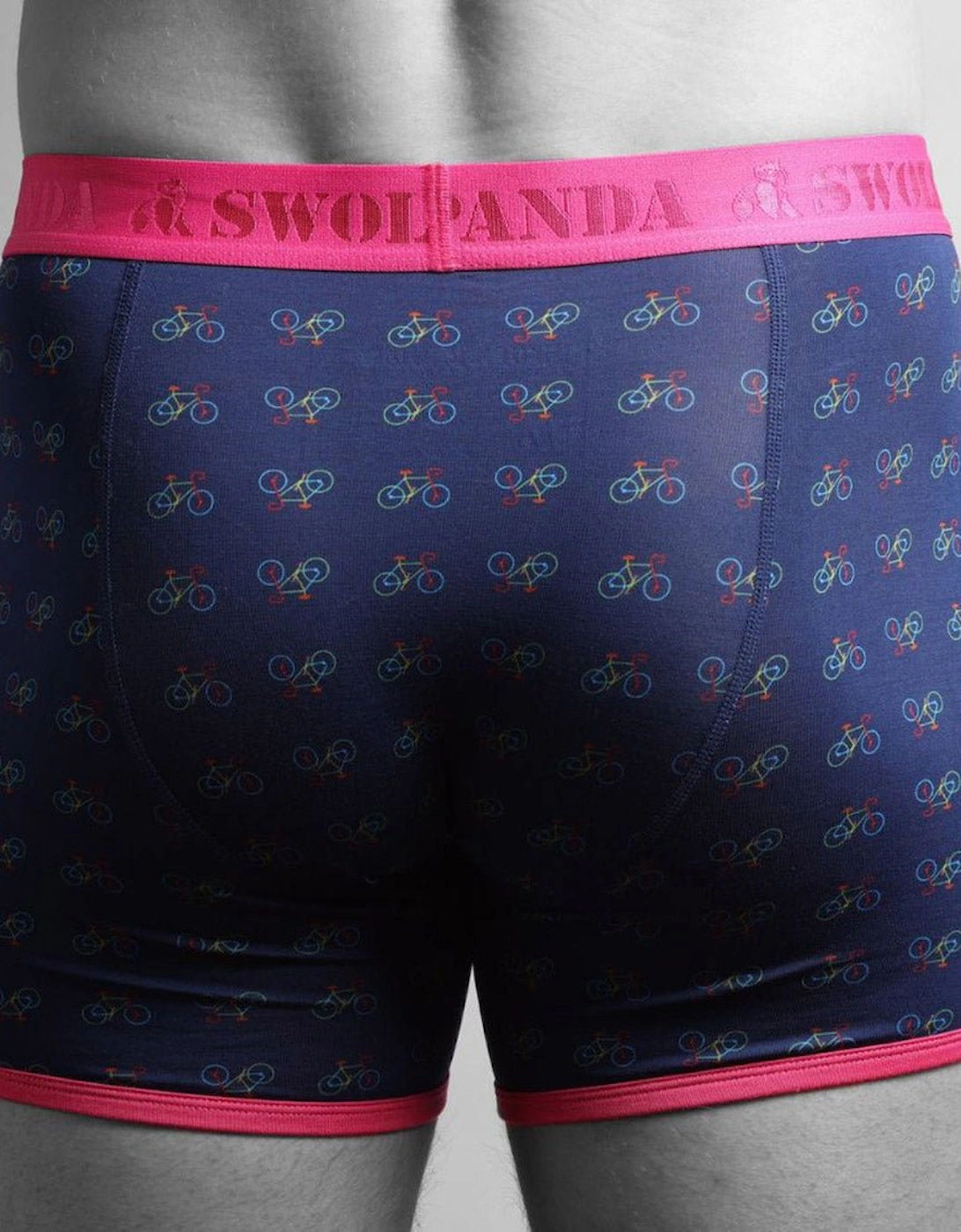Bicycles Bamboo Boxer Brief, Blue/pink