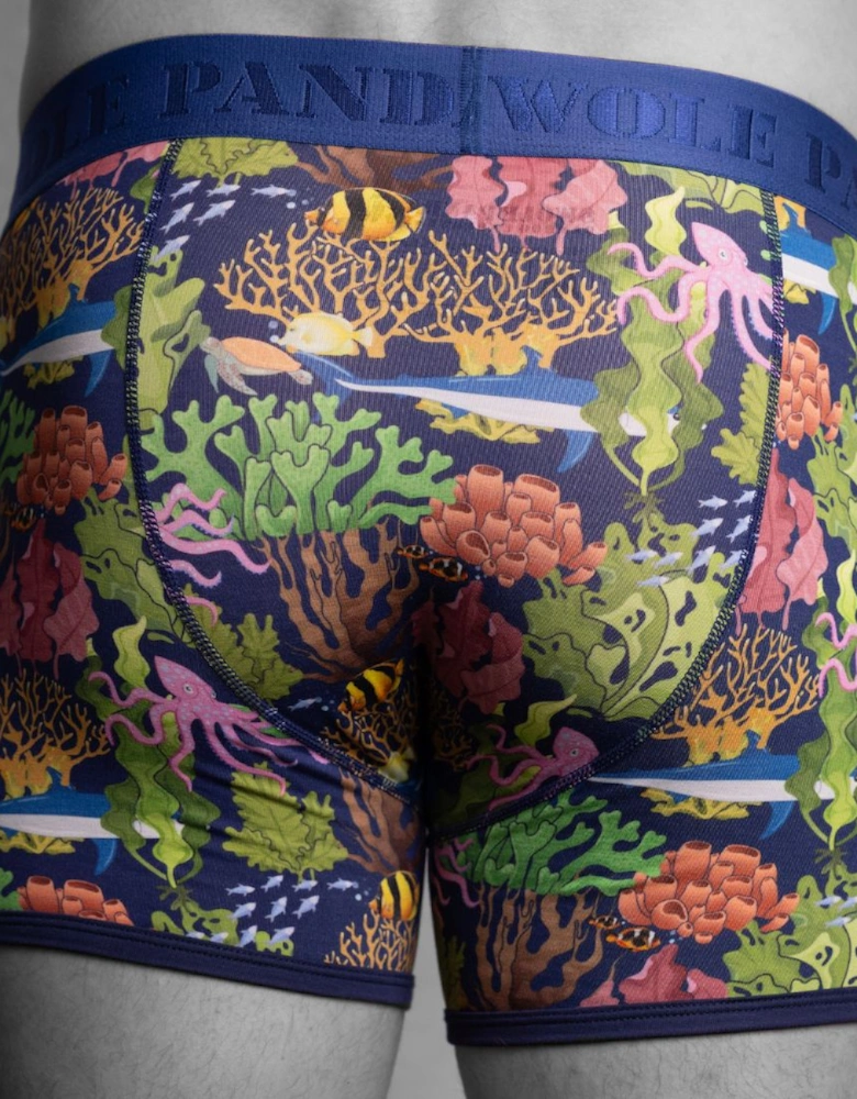 Marine Bamboo Boxer Brief in Multicolour/blue
