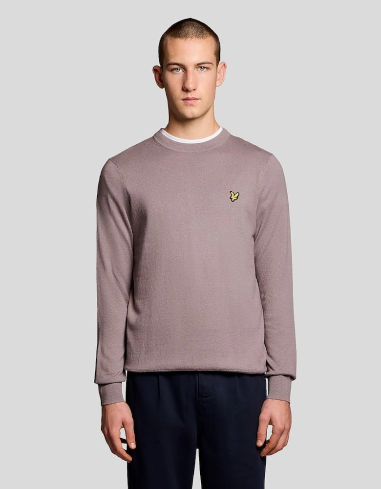 Cotton Merino Crew Neck Jumper