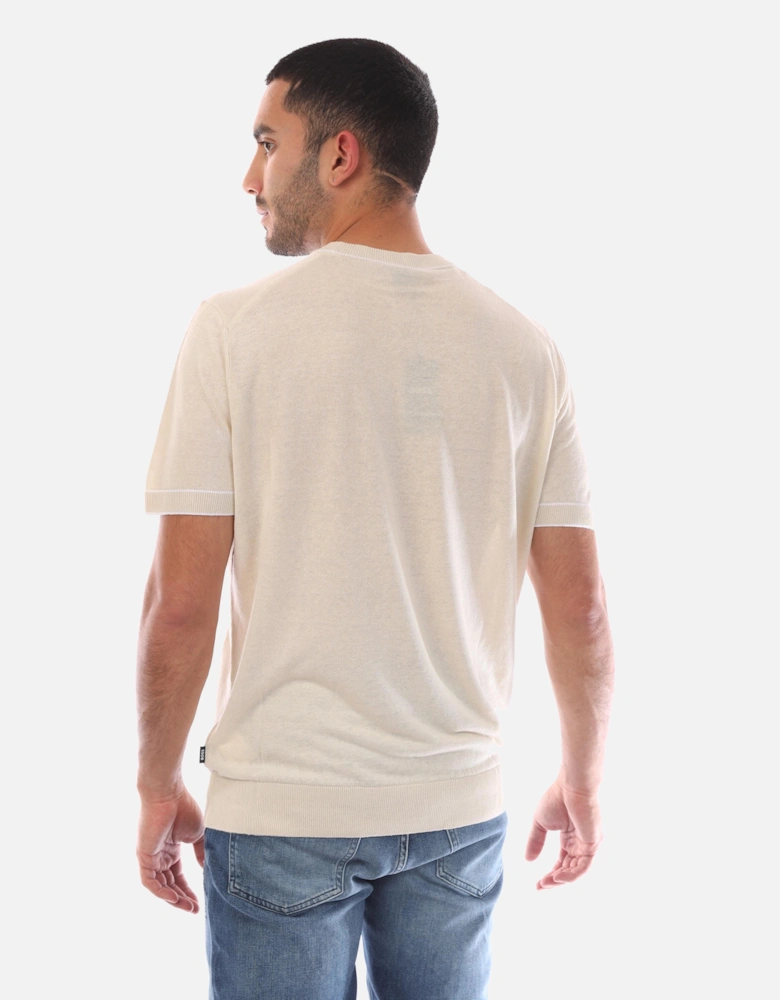 H-Jiovanni Short Sleeve Tipped Sweater