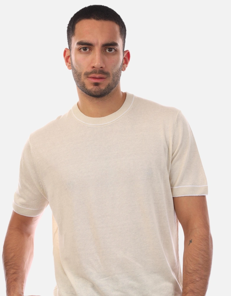H-Jiovanni Short Sleeve Tipped Sweater