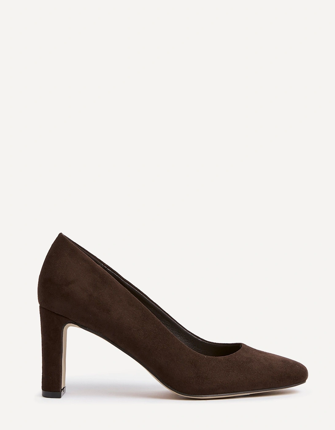 Agenda Brown Faux Suede Modern Style Court Heel, 2 of 1