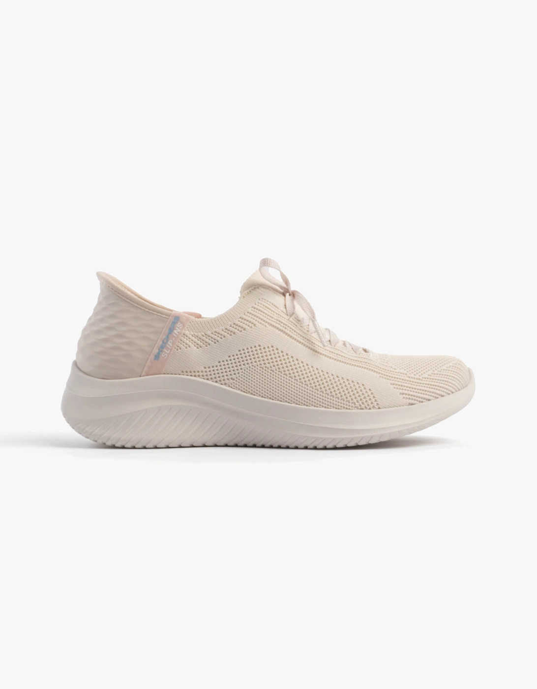 Skechers Women's Cream 149710/Nat Ultra Flex 3.0-Brilliant Path Slip-On Natural/Purple - Size 4