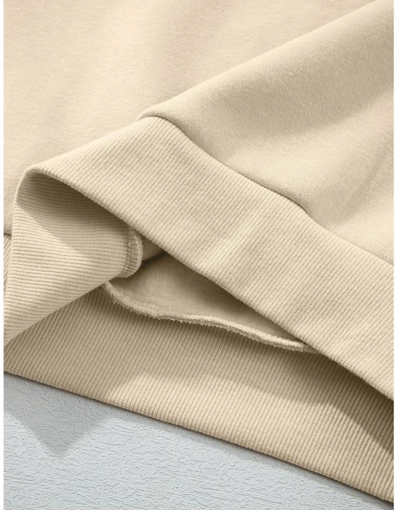 Parchment Solid Color Hoodie and High Waist Pants Two Piece Activewear