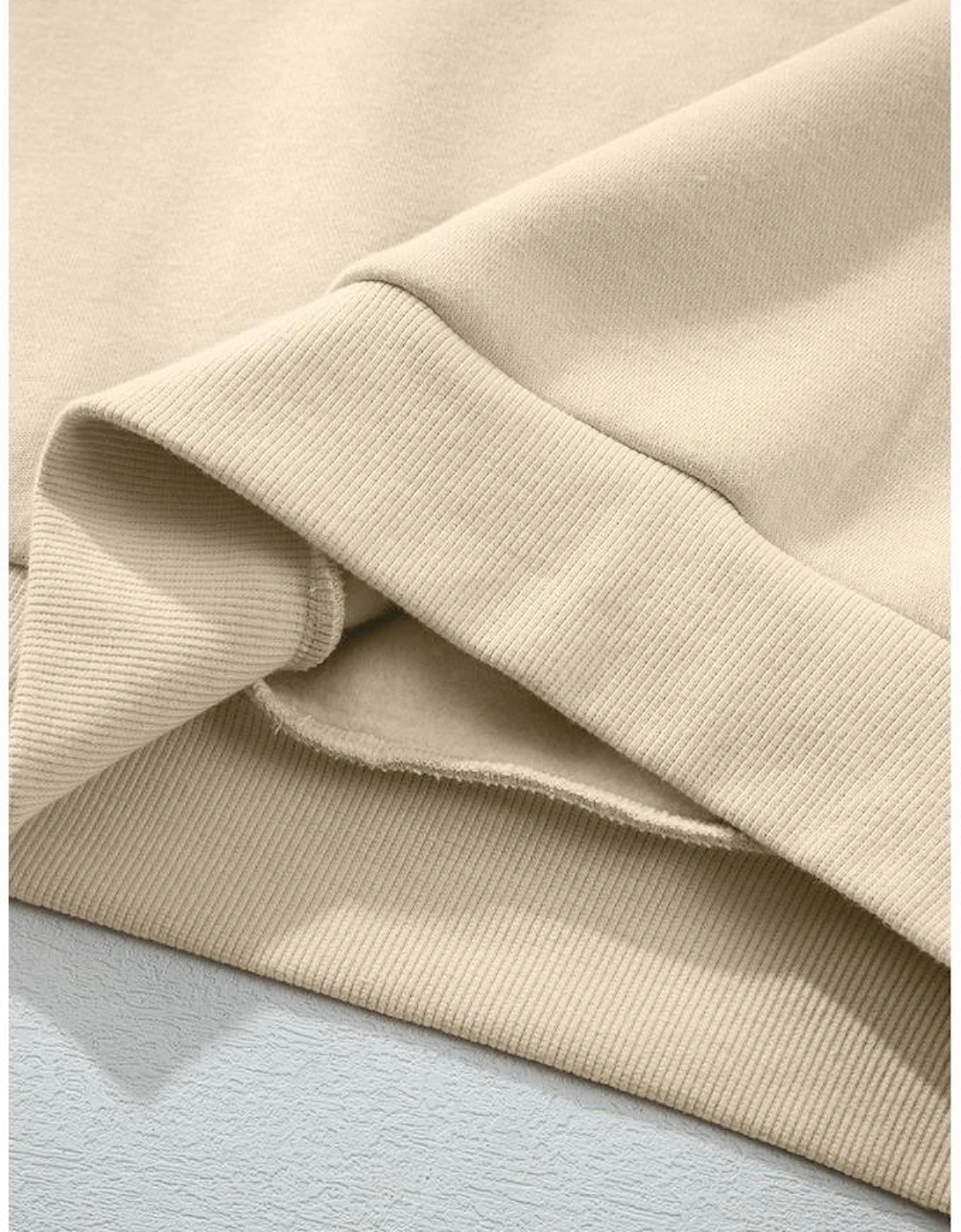 Parchment Solid Color Hoodie and High Waist Pants Two Piece Activewear