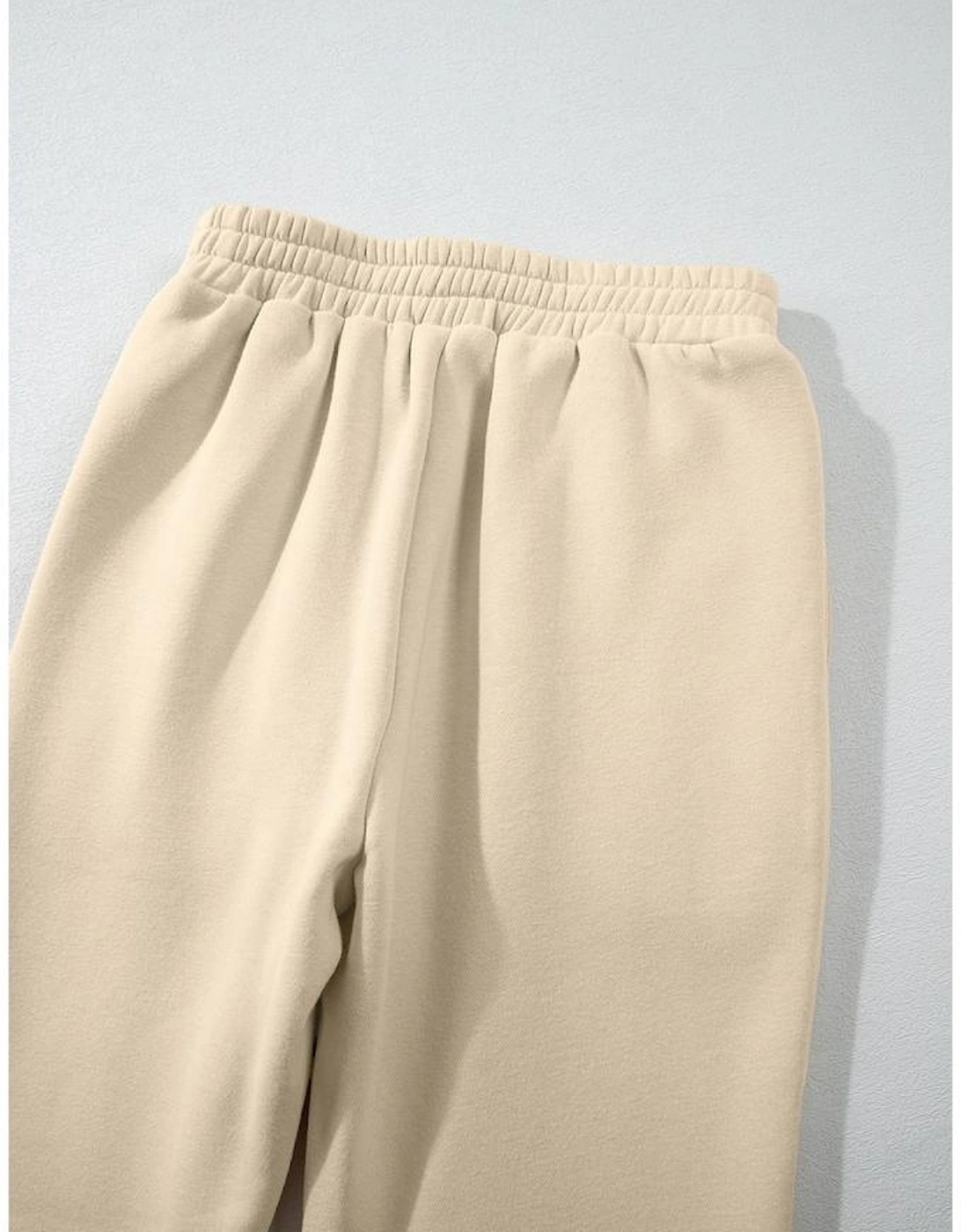 Parchment Solid Color Hoodie and High Waist Pants Two Piece Activewear