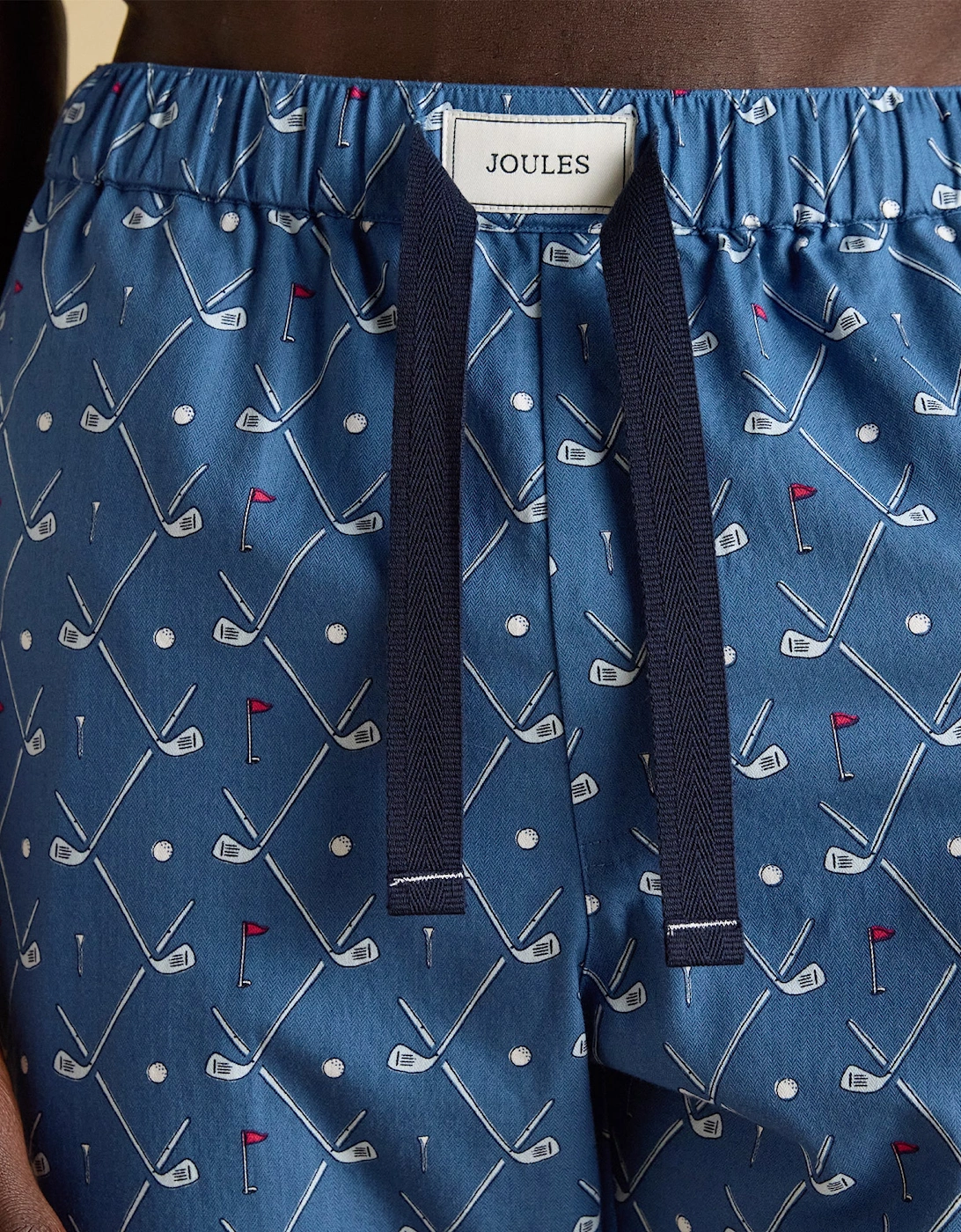 DOZER Mens Pyjama Bottoms Blue