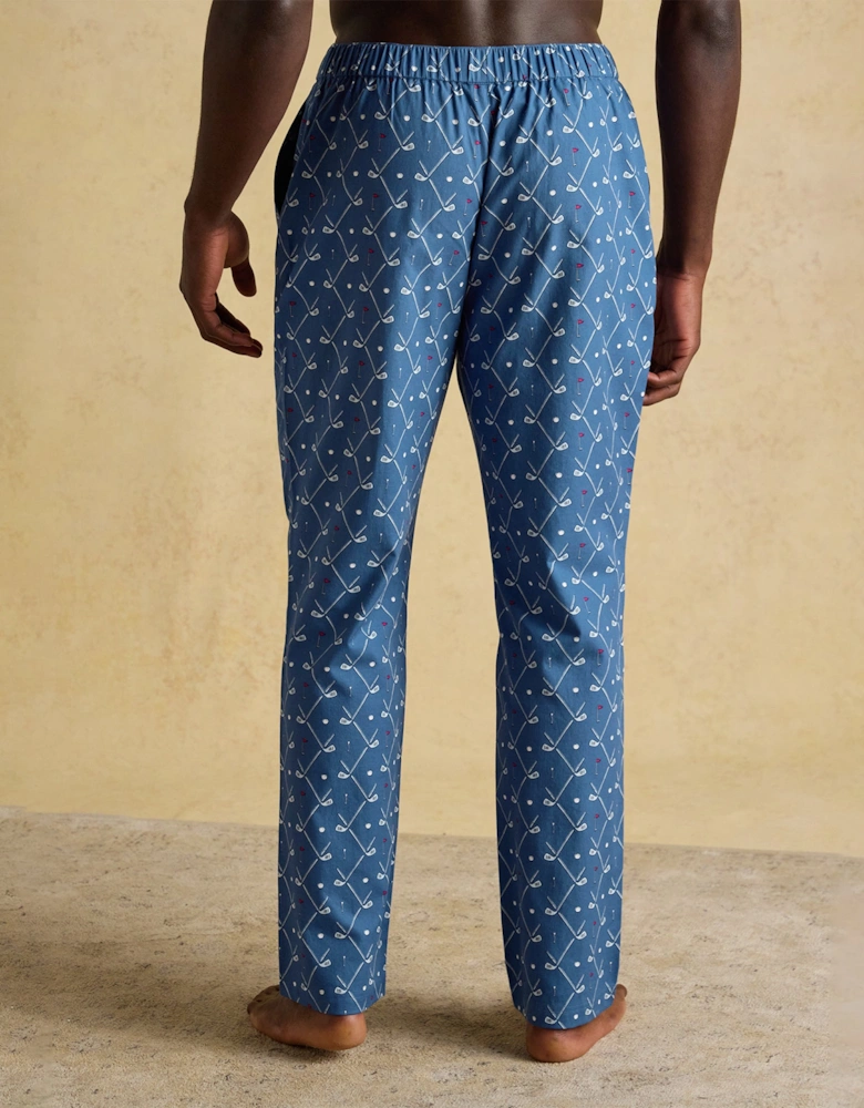 DOZER Mens Pyjama Bottoms Blue