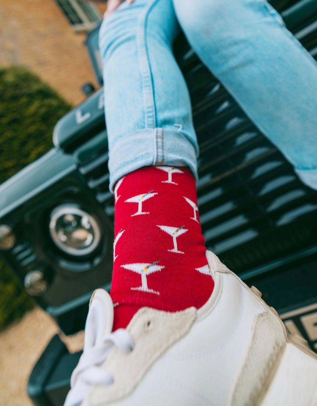 Martini Women's Bamboo Socks, Red