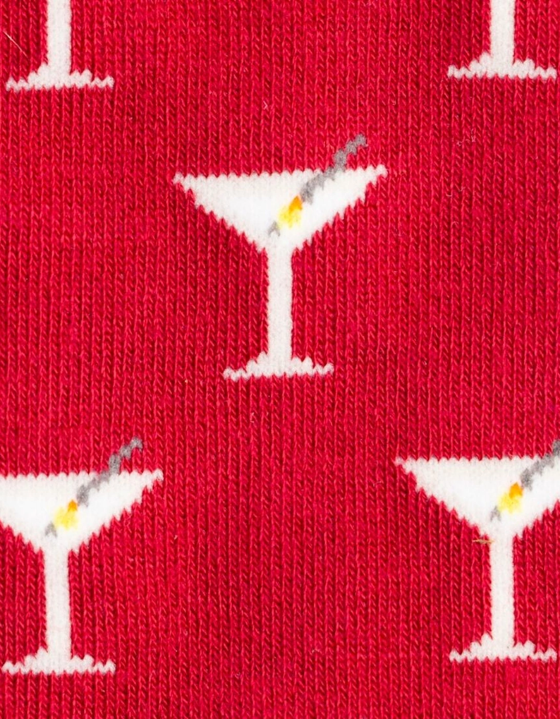 Martini Women's Bamboo Socks, Red