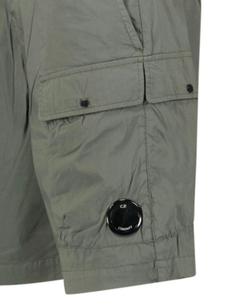 Ivy Green Stretch Sateen Cargo Shorts