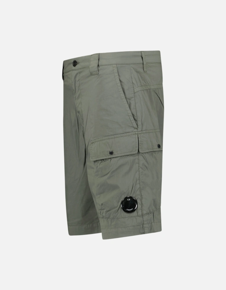Ivy Green Stretch Sateen Cargo Shorts