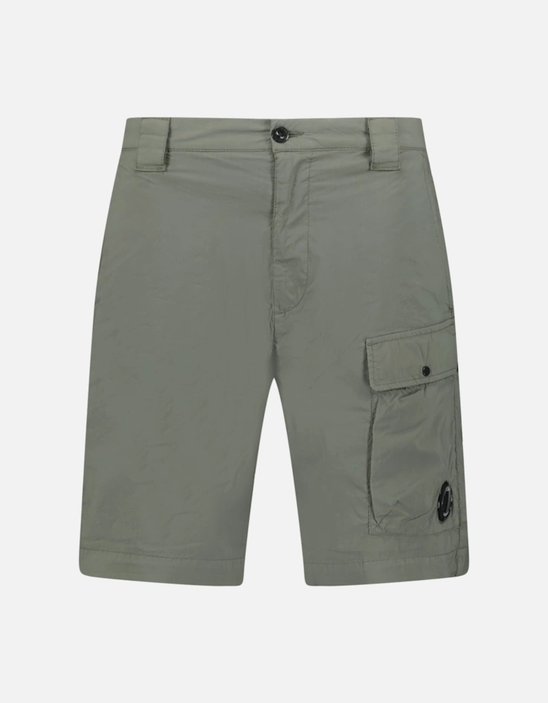 Ivy Green Stretch Sateen Cargo Shorts