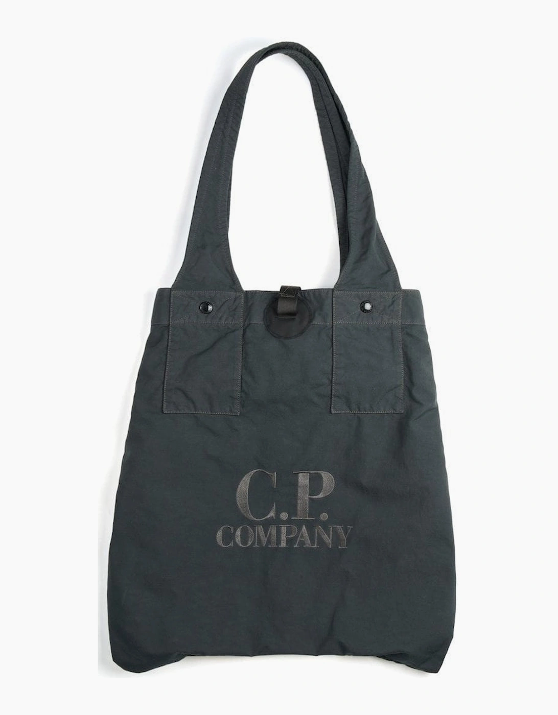 Men's CP Company Smoked Pearl Twill Left Hand Logo Bag - Grey