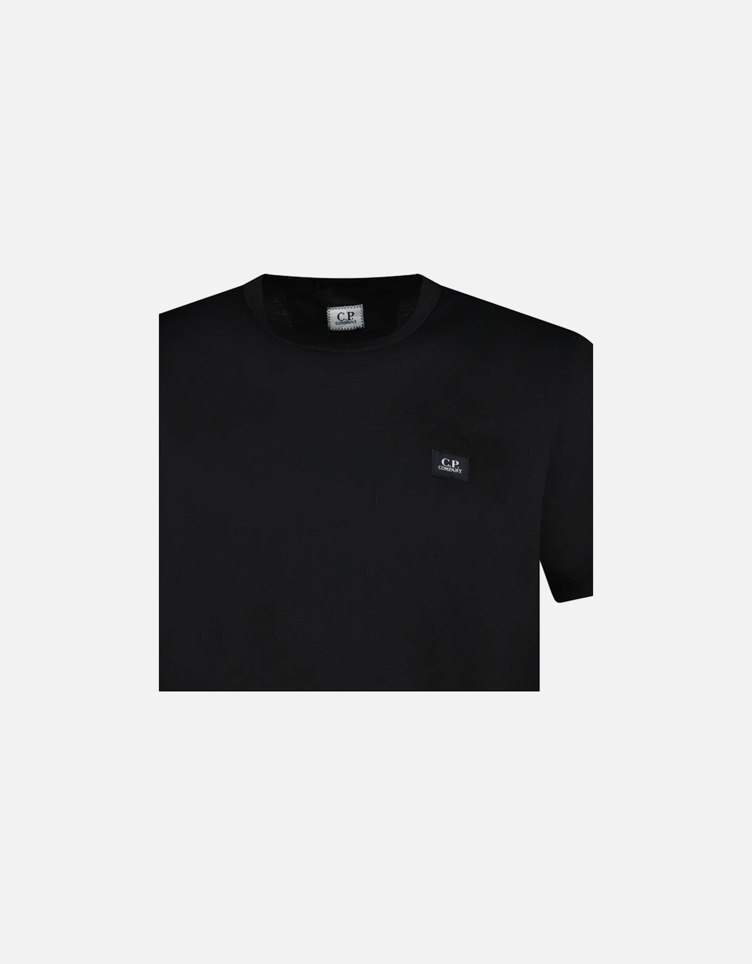 30/1 Jersey Logo Patch Black T-Shirt