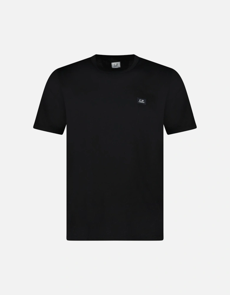 30/1 Jersey Logo Patch Black T-Shirt