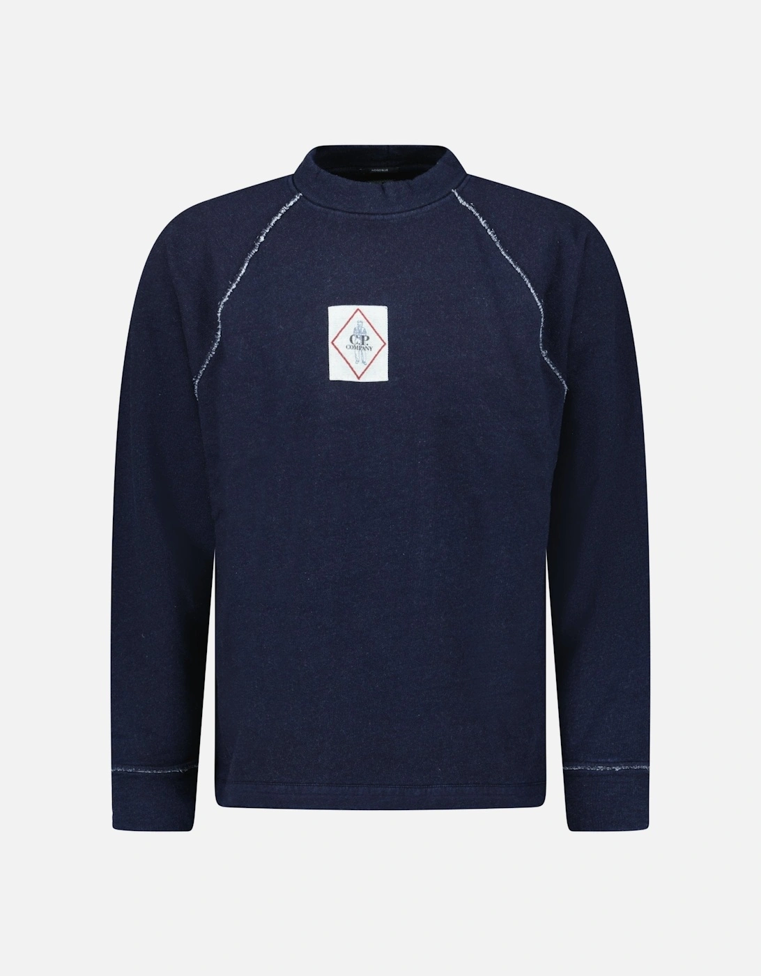 Denim Indigo Fleece Vanisé Logo Sweatshirt, 3 of 2