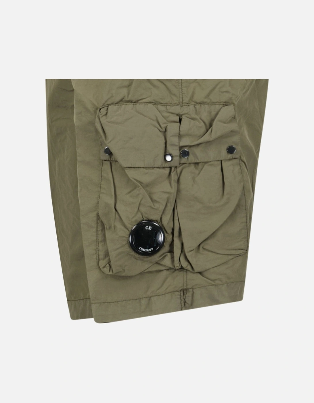 Ivy Green Lens-Detail Swim Shorts