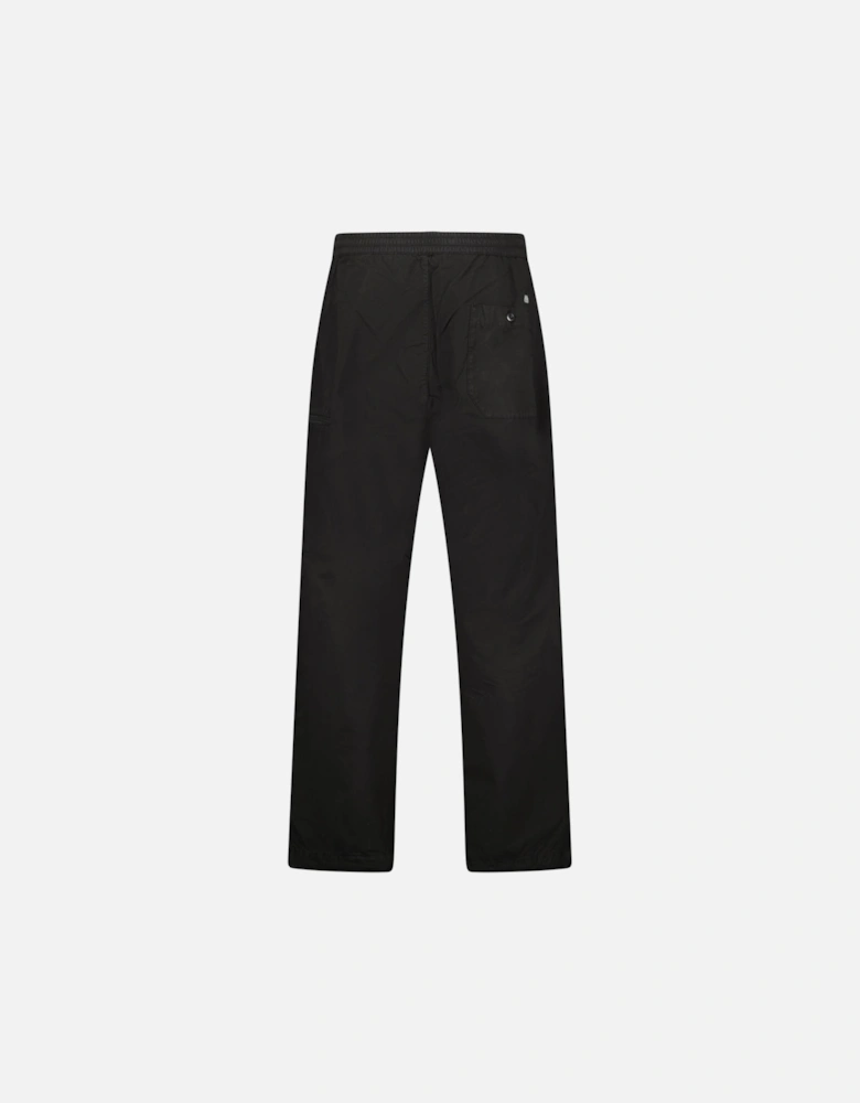 Black Microreps Boxy Cargo Lens Pants