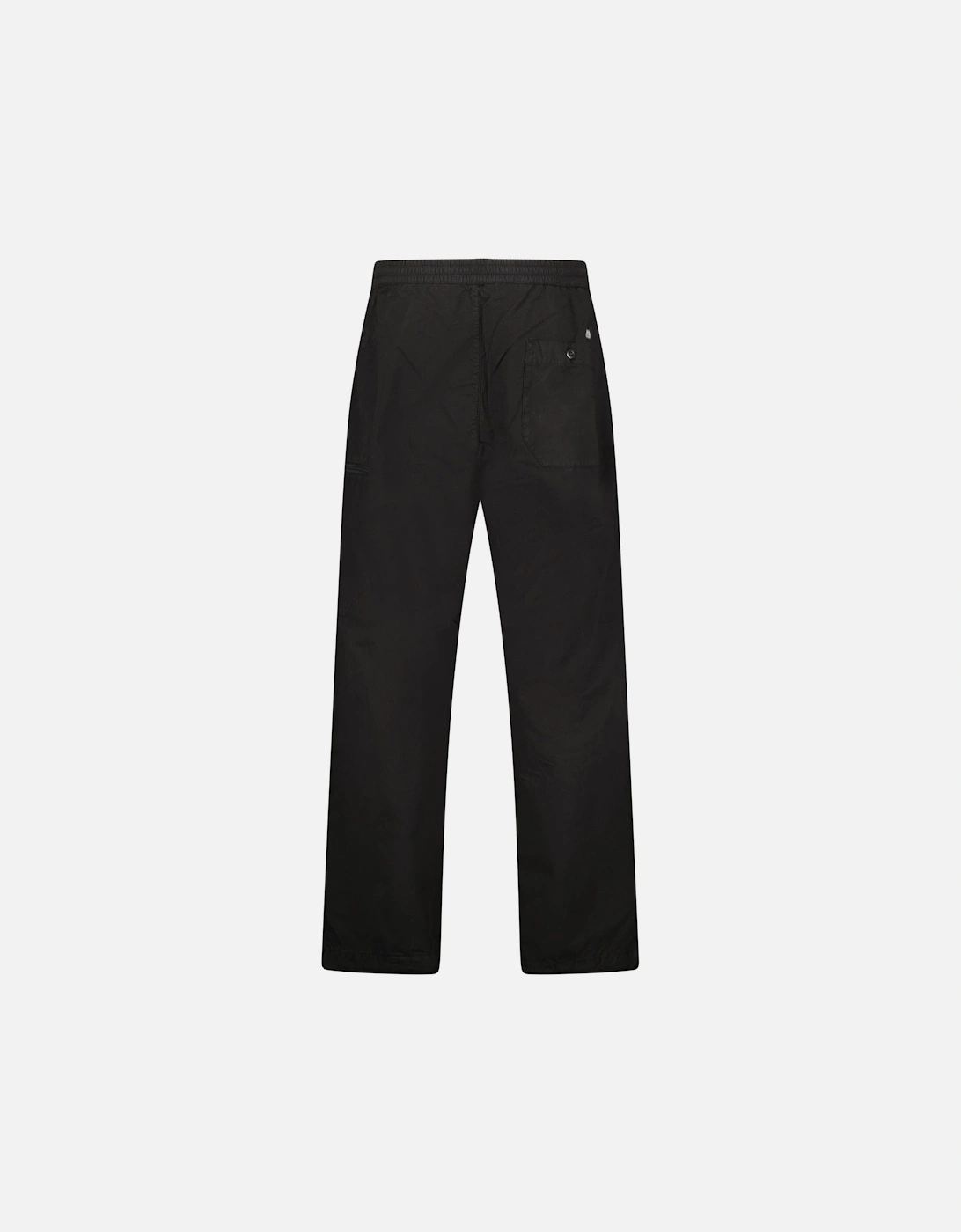 Black Microreps Boxy Cargo Lens Pants