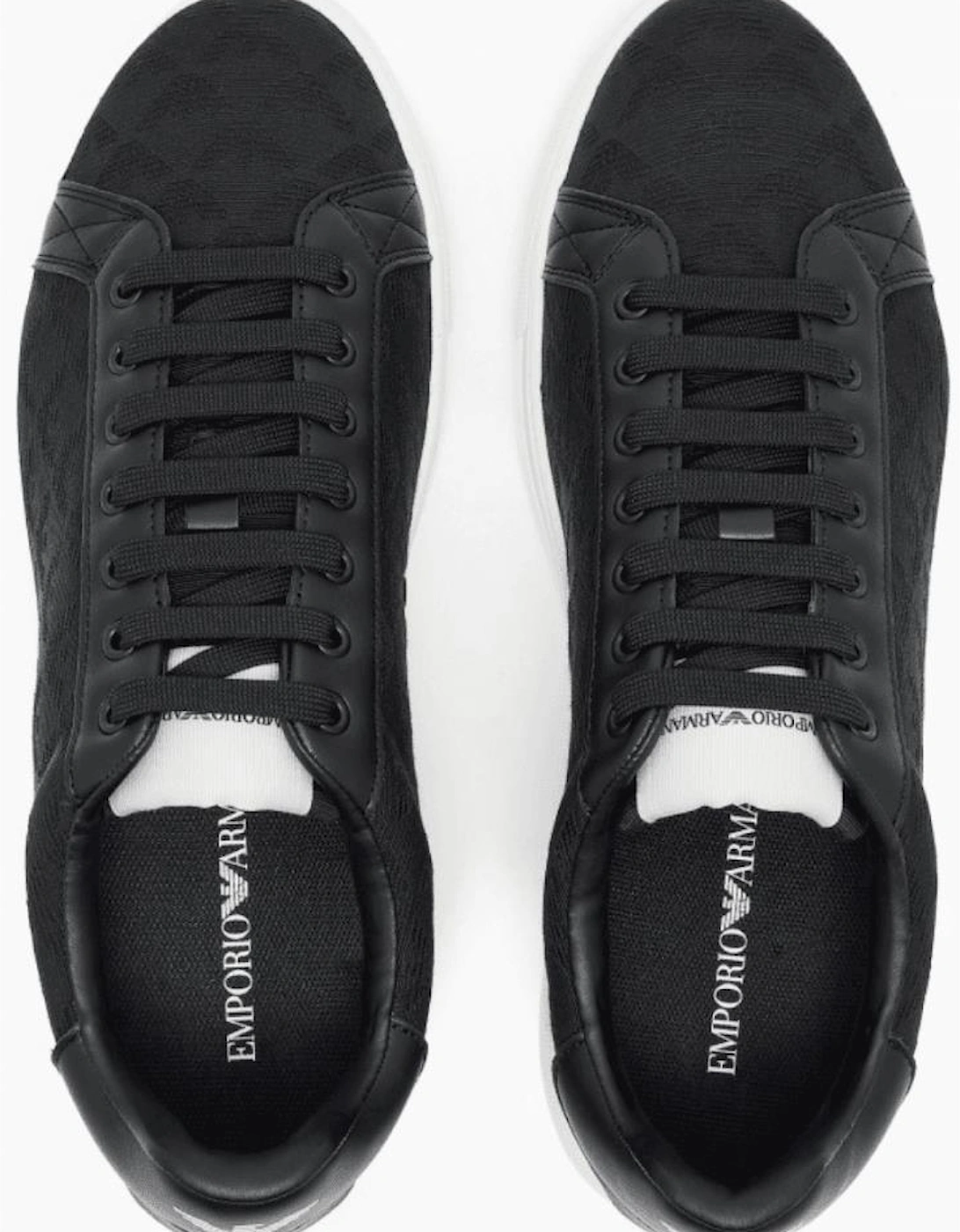 Allover Eagle Logo Nylon Black/White Sneaker Trainer