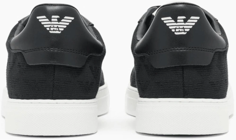 Allover Eagle Logo Nylon Black/White Sneaker Trainer