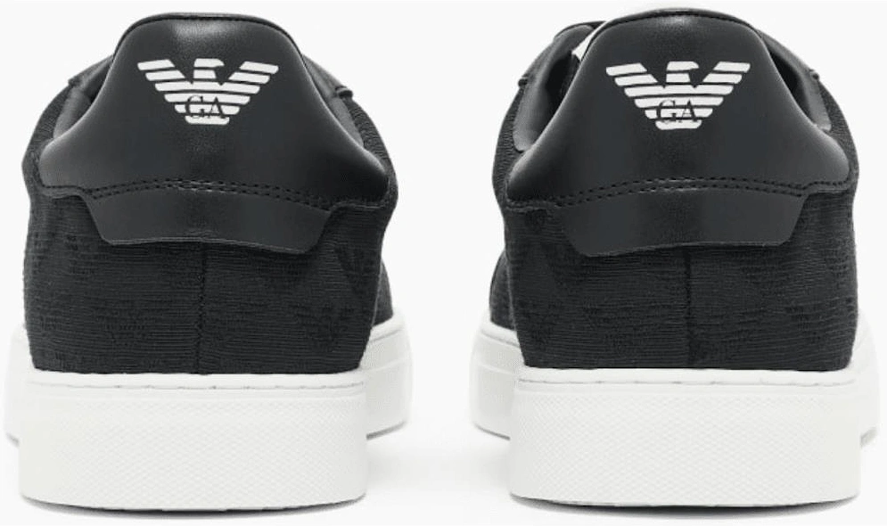 Allover Eagle Logo Nylon Black/White Sneaker Trainer