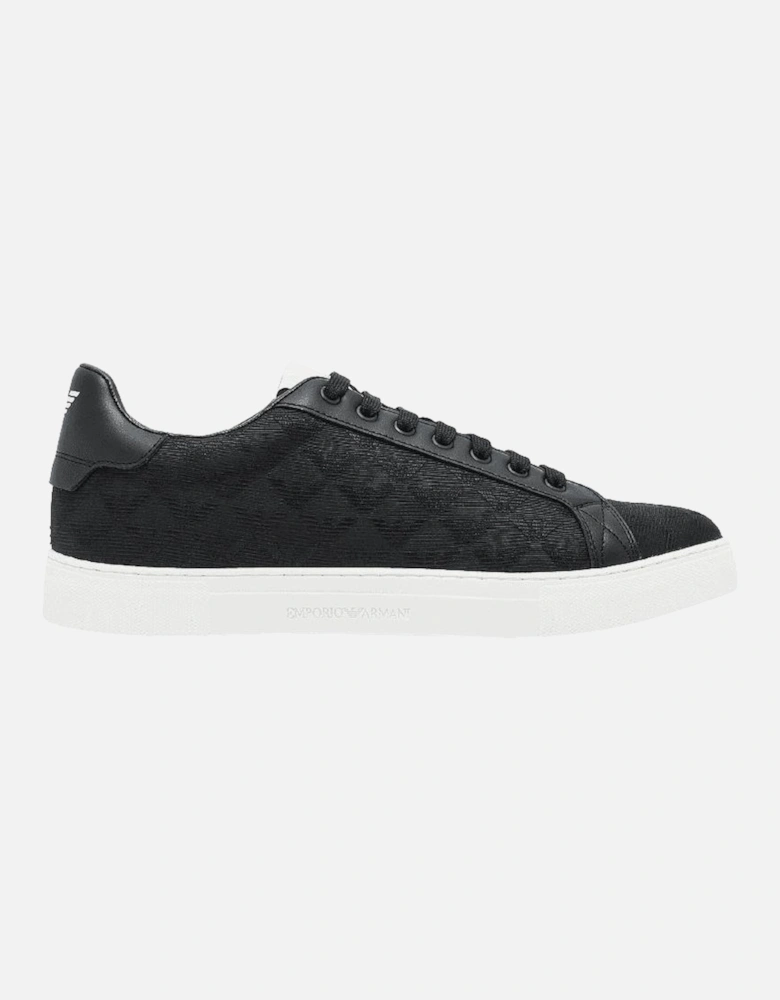 Allover Eagle Logo Nylon Black/White Sneaker Trainer