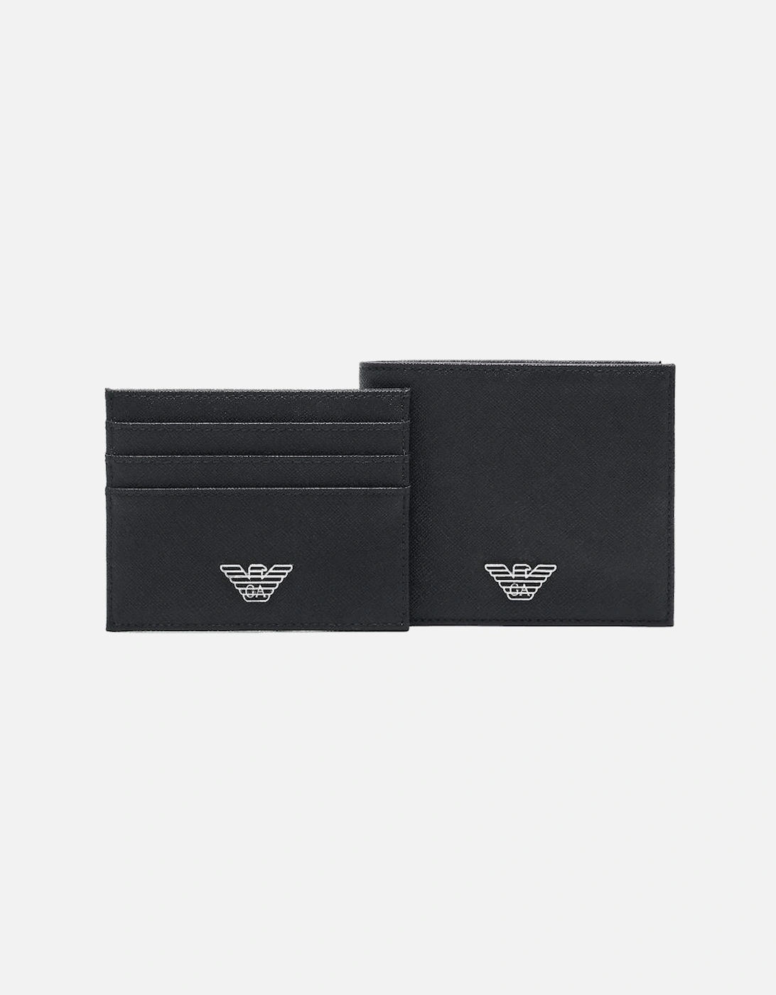 ASV Eagle Logo Black Leather Wallet & Card Holder Gift Box, 7 of 6
