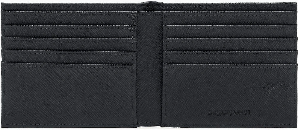 ASV Eagle Logo Black Leather Wallet & Card Holder Gift Box