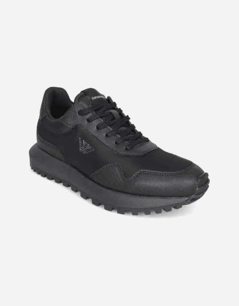 ASV Eagle Logo Nylon Black Sneaker Trainer