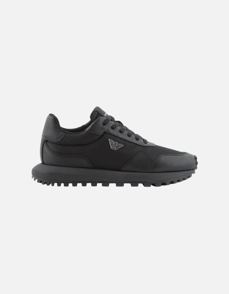 ASV Eagle Logo Nylon Black Sneaker Trainer