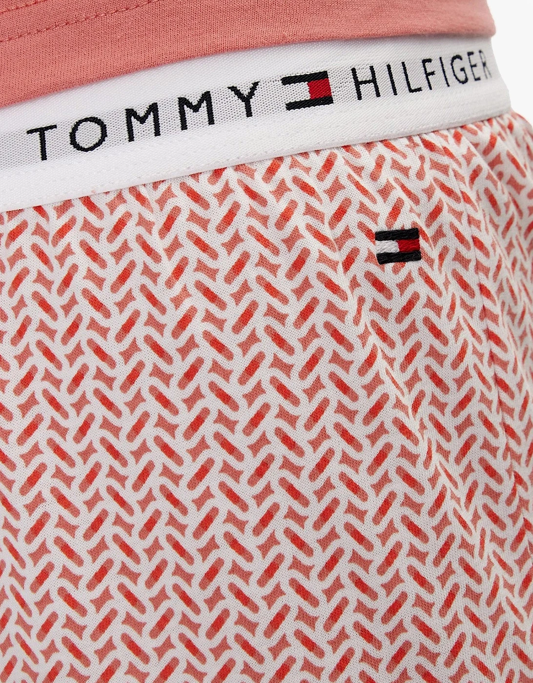 TH ICON Long Sleeve Jersey Pyjama Set Womens Coral Clay / Mini Geo Pink