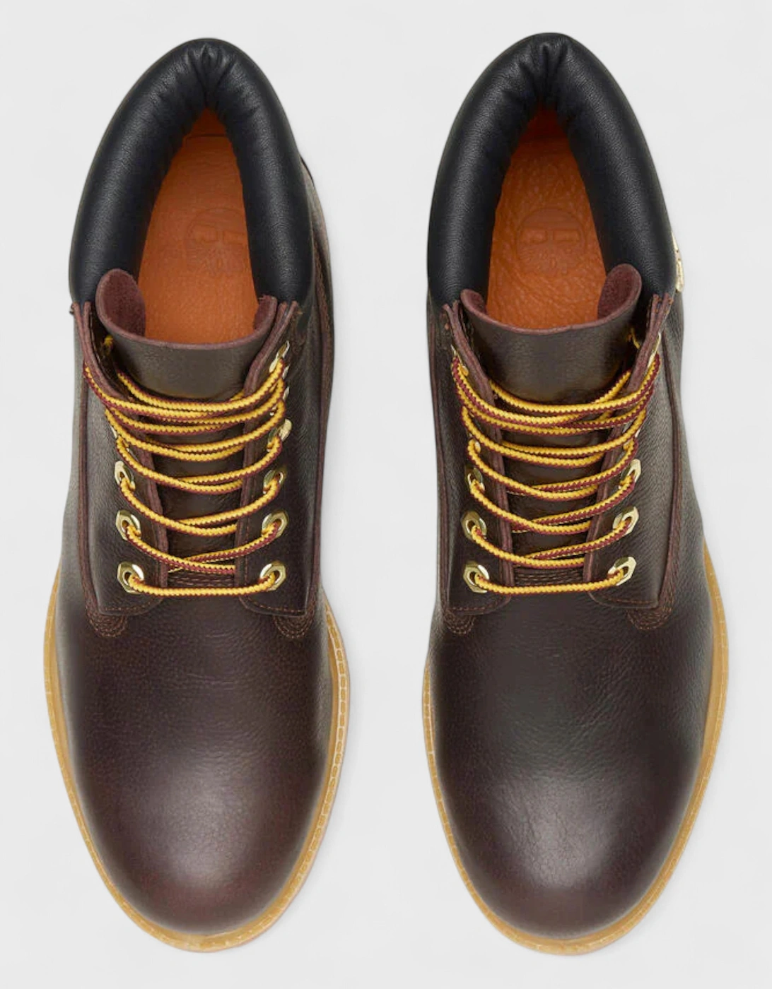 Premium Espresso Brown 6-Inch Lace Up Boots