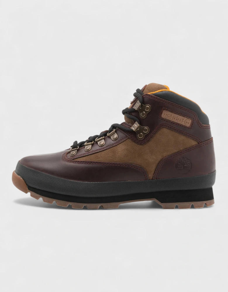 Euro Hiker Mid Lace Boot Burgundy