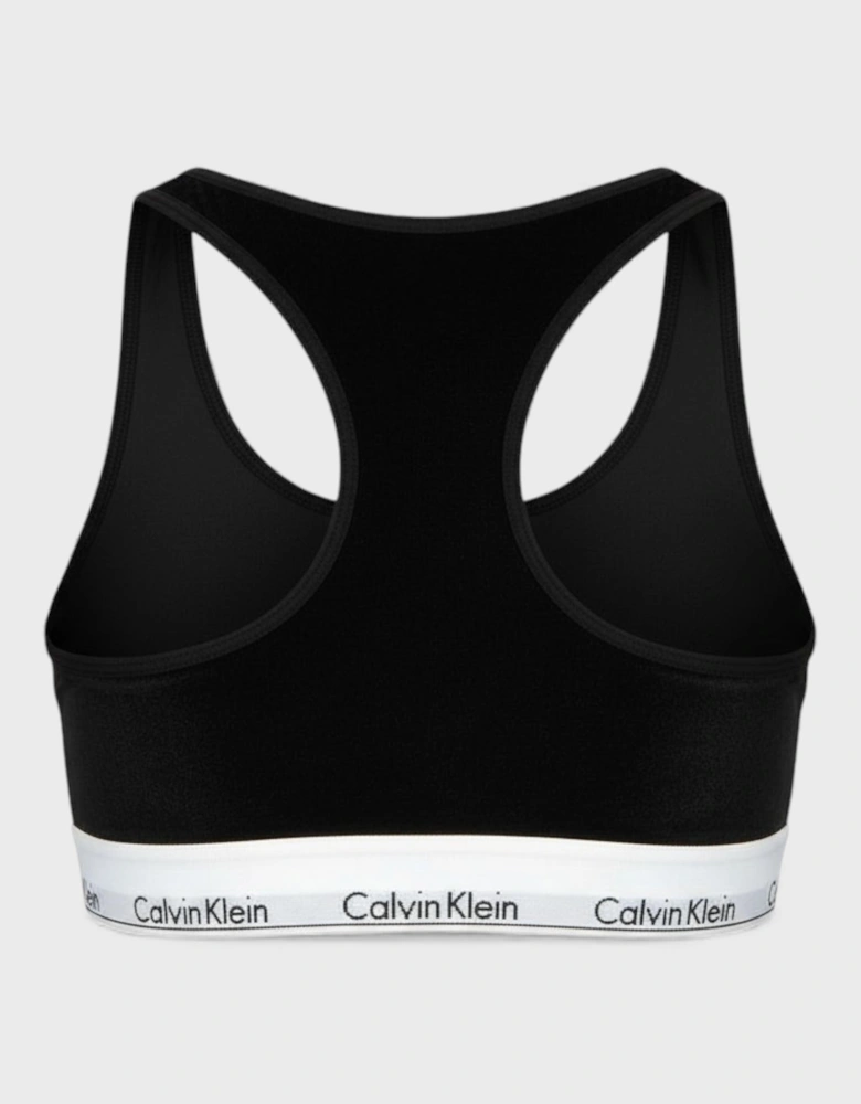 Calvin Klein Unlined Logo Bralette Black
