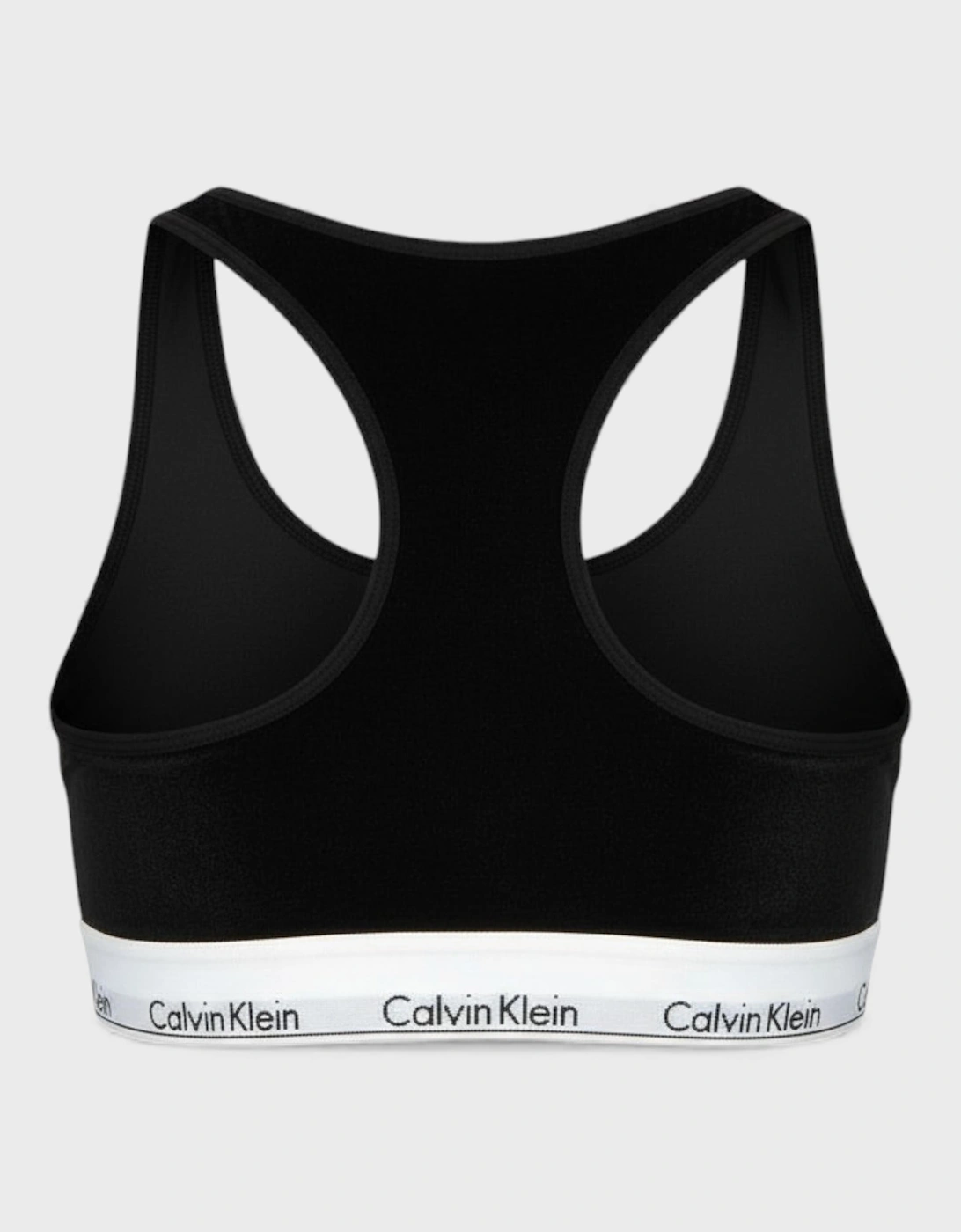 Calvin Klein Unlined Logo Bralette Black