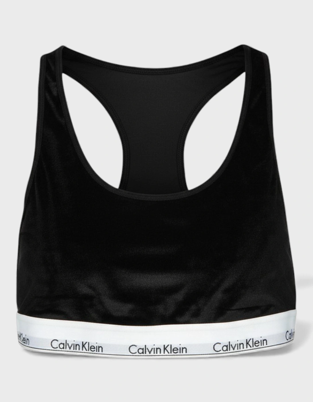 Calvin Klein Unlined Logo Bralette Black