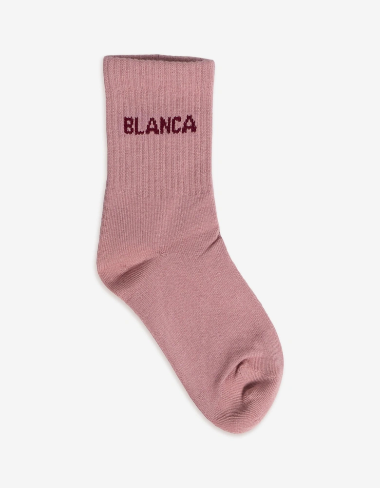 Girls Logo Socks in Pink