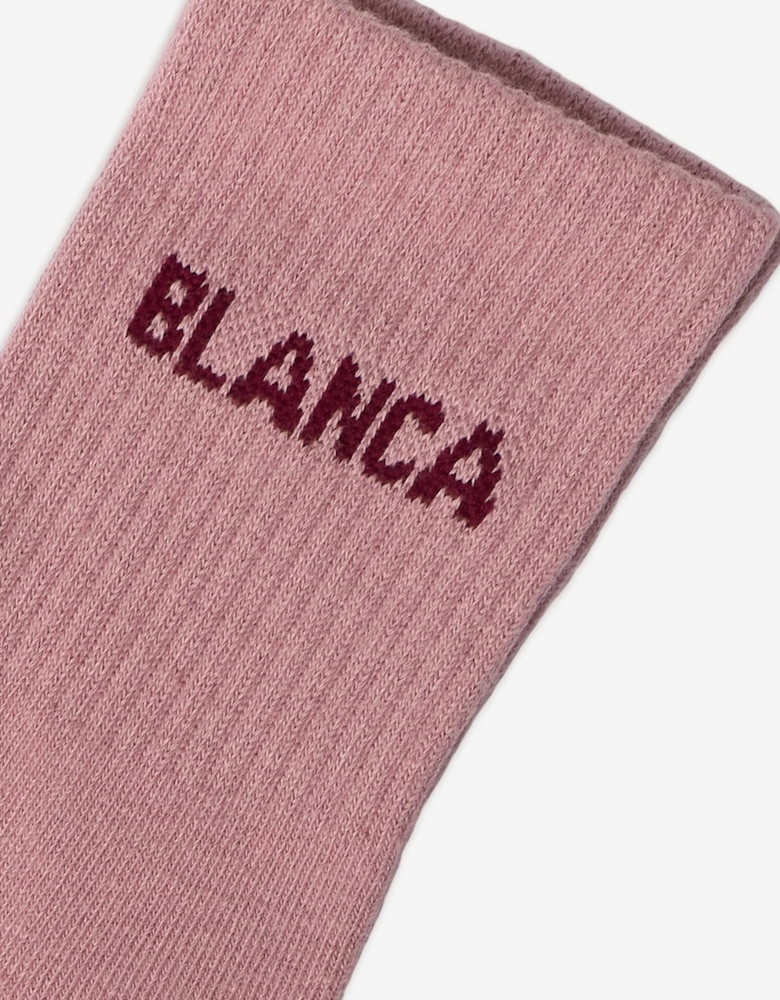 Girls Logo Socks in Pink
