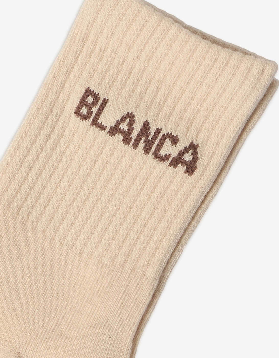 Girls Logo Socks in Beige