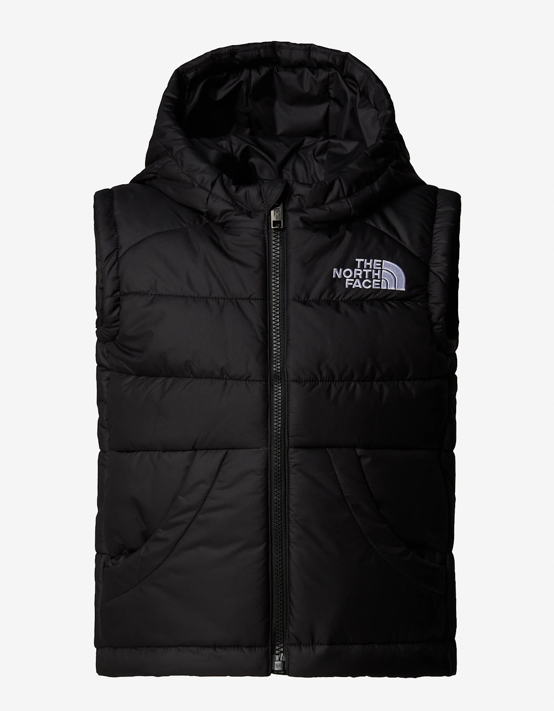 Kids Hooded Gilet in Black, 6 of 5