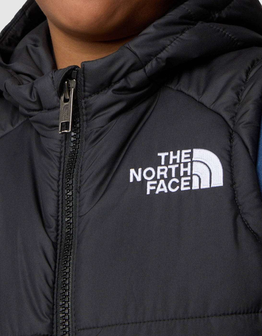 Kids Hooded Gilet in Black