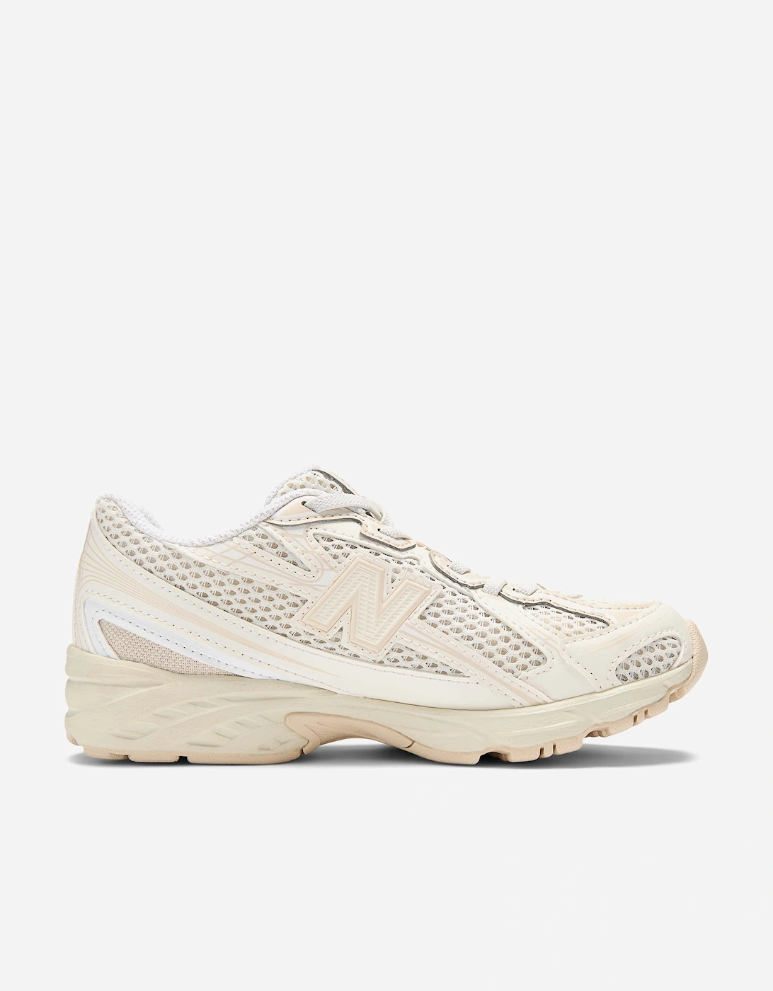 New Balance Unisex Cream 740 Trainers In Beige  Size 38.5 Kids