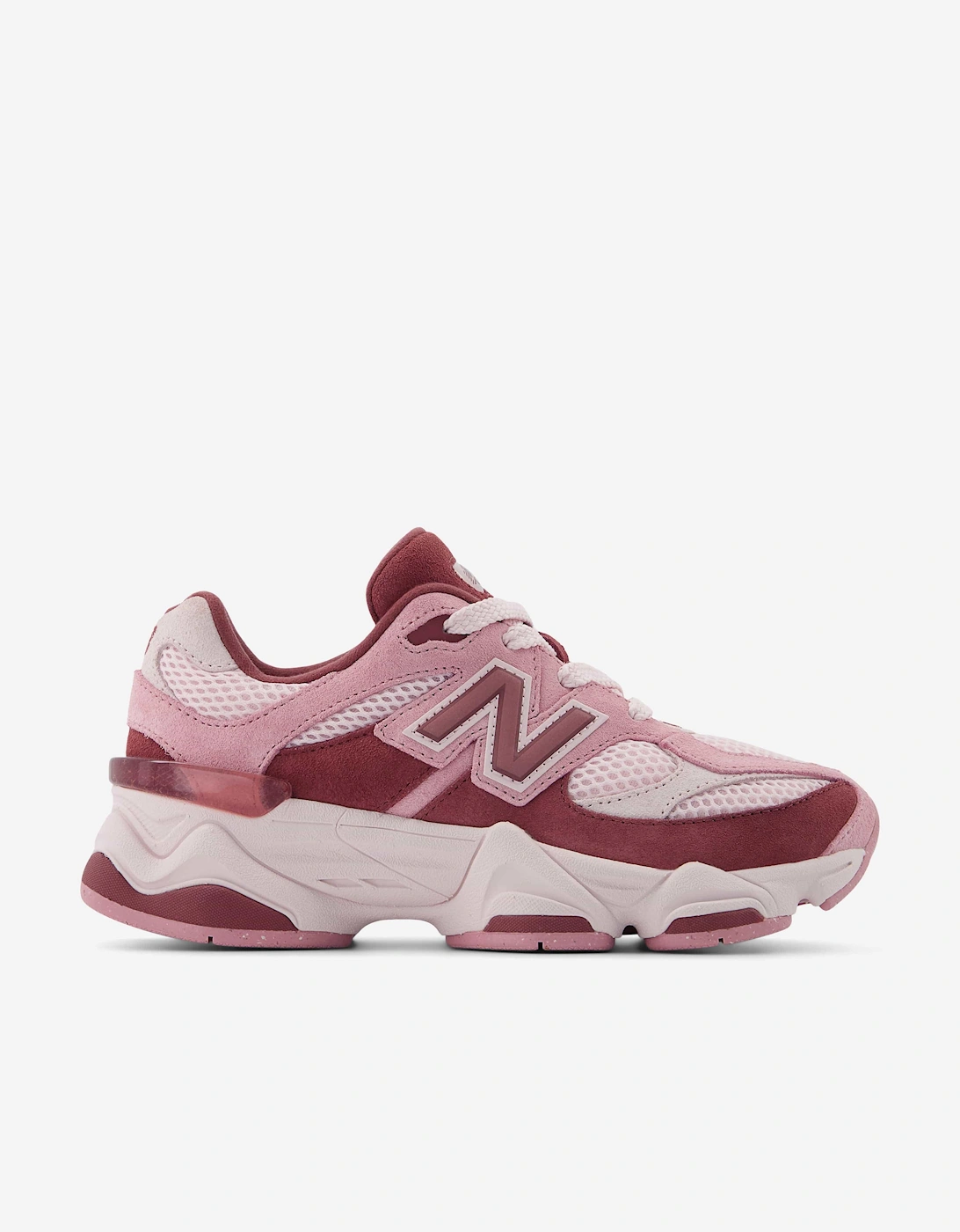 Girls 9060 Trainers in Pink, 6 of 5