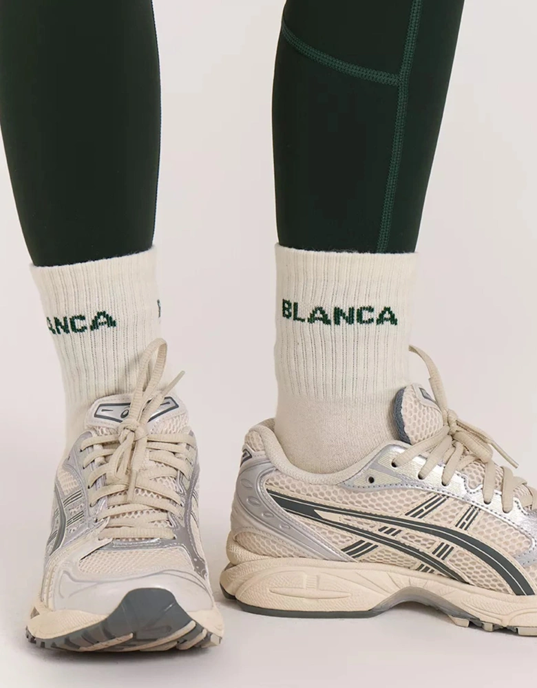 Girls Logo Socks in Ivory